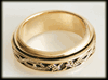 7.9 mm. Brons spinner/ ADHD ring.