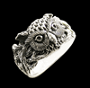 Unik silver uggla ring i Äkta silver.