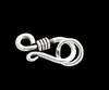 10.8 mm. Spänne / smyckeslås i Äkta silver.