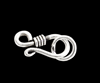 10.8 mm. Spänne / smyckeslås i Äkta silver.