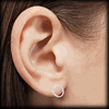 "Rings for ears" silver örhängen.